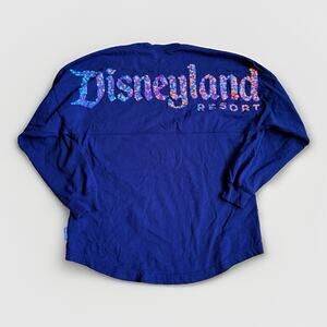 Disney Parks Spirit Jersey Magic Kingdom Castle Cotton Shirt Top Sz S Purple